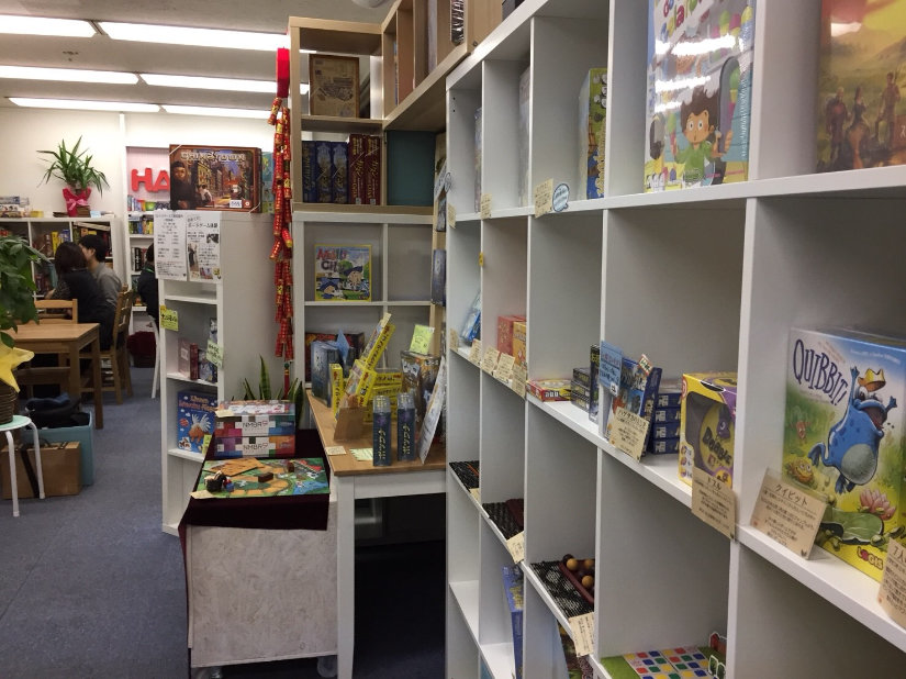 Looking from the shop portion towards the play space