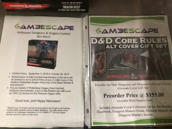 D&D contest info and alt cover gift set preorder