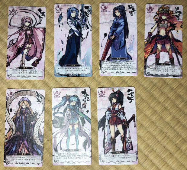 The Megami tarot-sized cards