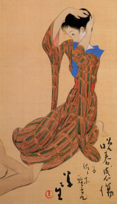 Excerpt from art by Takehisa Yumeji