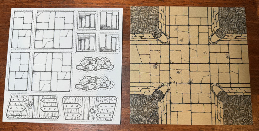 The markers come on cardboard the same size as the origami paper.
